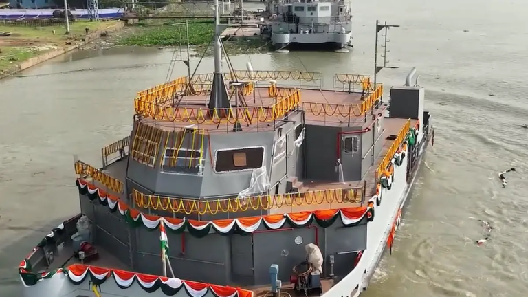 Titagarh Naval Systems launches fourth Navy Diving Craft