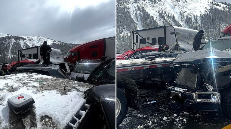 75-vehicle pileup shuts down I-70 near Loveland Colorado