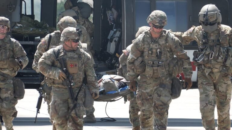 Fort Hood soldiers train underground for battlefield medical emergencies