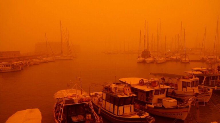 Crete turns orange as Saharan dust sweeps in | Climate News