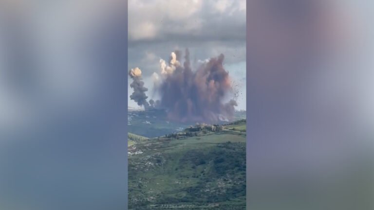 Massive explosion from Israeli operation seen in southern Lebanon | Israel attacks Lebanon