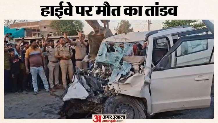 Horrific road accident on Damoh-Sagar Highway: Truck-Bolero collided head-on, bikes collided from behind; Four killed – Damoh News: Deadly Highway Crash As Truck And Bolero Collide, Bikes Ram Into Wreckage; 4 Dead, 5 Injured
