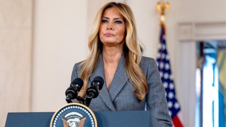 Melania Trump says Epstein allegations should end, calls them defamatory