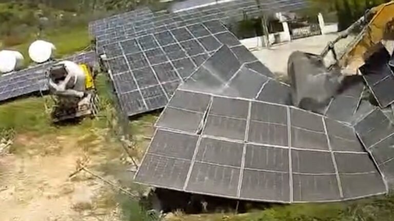 Israel destroys solar panels in south Lebanon | Israel attacks Lebanon