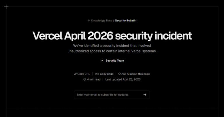 Vercel Finds More Compromised Accounts in Context.ai-Linked Breach