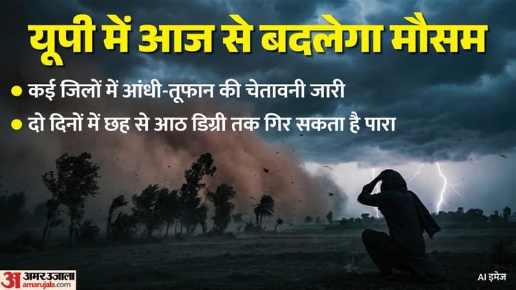 Up: Storm in the state from today, these districts of Western UP will be most affected; Rain warning also – Up: Thunderstorms Are Expected In The State Starting Today, With These Districts In Western Up Most Affected;