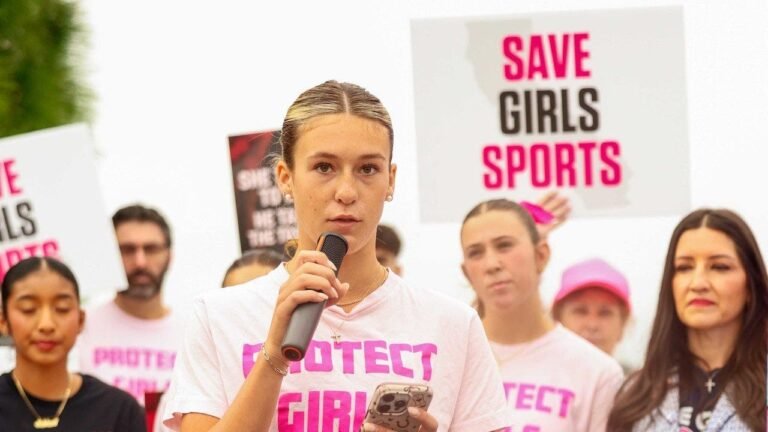 Parents of girls’ track star facing trans athlete speak out against Newsom over Title IX crisis
