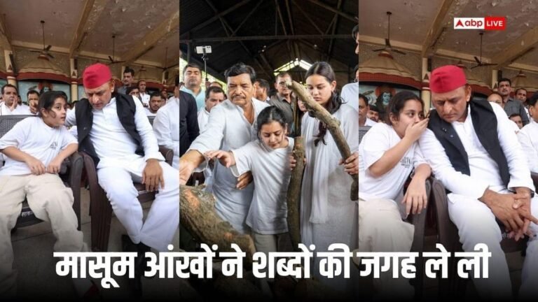 The pain hidden in the silence of Prateek Yadav’s daughters – Prathma and Padmaja, people got emotional after seeing the pictures.