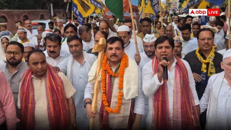 Meerut News: AAP’s election preparations intensified in UP, ‘Give employment, give social justice’ padyatra from Meerut to Ghaziabad