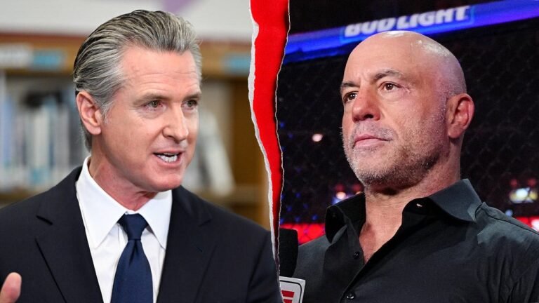Newsom explodes at Rogan, calls him ‘too chicken’ in fiery post
