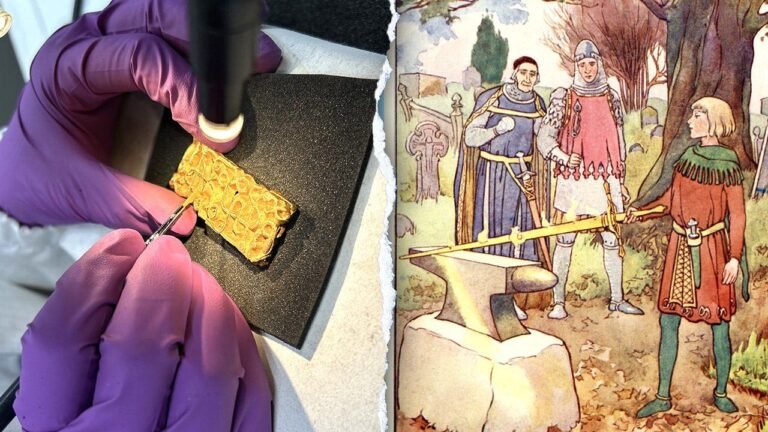 Norway hiker finds 1,500-year-old gold sword fitting under fallen tree