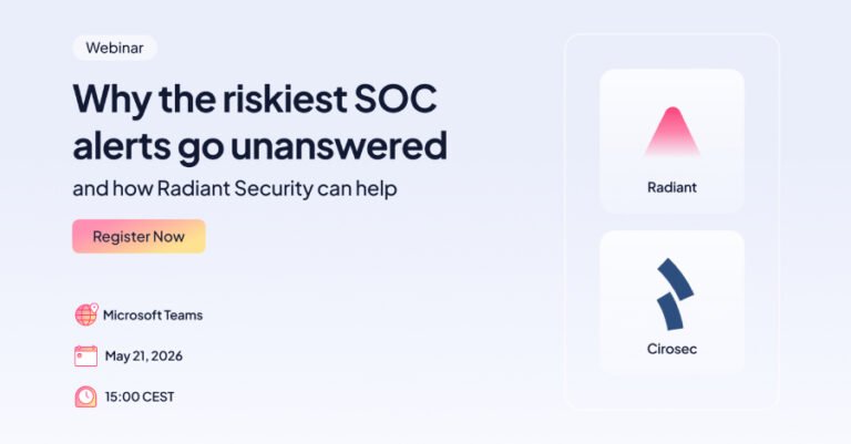 Webinar: What the Riskiest SOC Alerts Go Unanswered