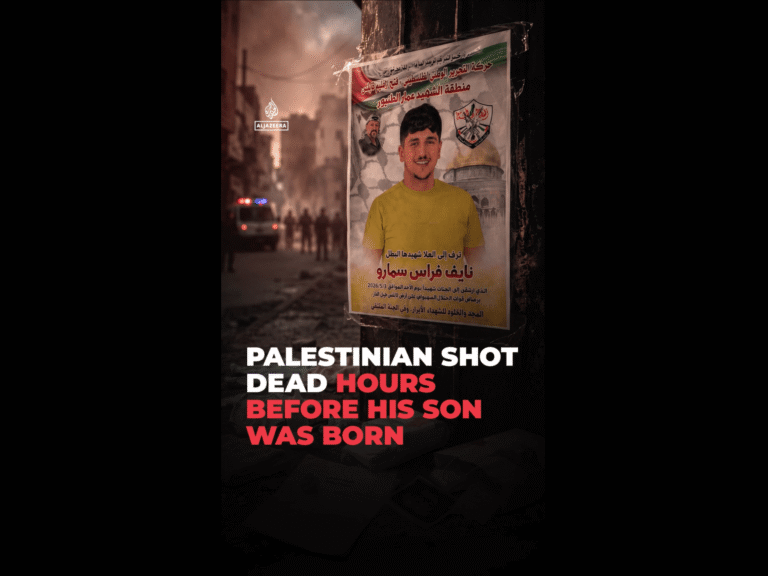 The Palestinian shot dead hours before his son was born | Israel-Palestine conflict