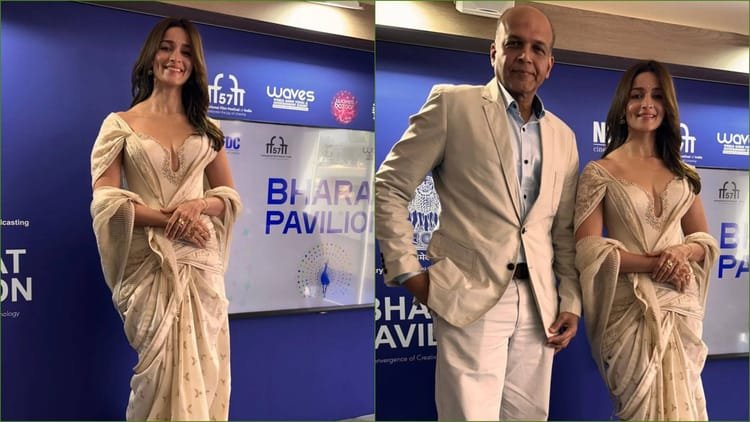 Alia Bhatt: Alia’s third look revealed, arrived at the inauguration of India Pavilion; Seen with Ashutosh Gowariker – Alia Bhatt At Bharat Pavilion For Inaugural Event At The 79th Cannes Film Festival With Ashutosh Gowariker