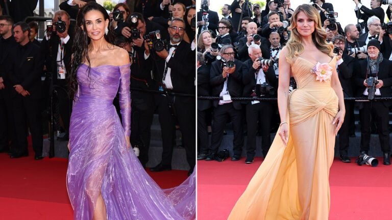 Demi Moore stuns in red gown at Cannes as celebrities dazzle on carpet