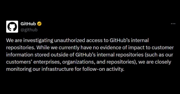 GitHub investigates internal repositories breach claimed by TeamPCP