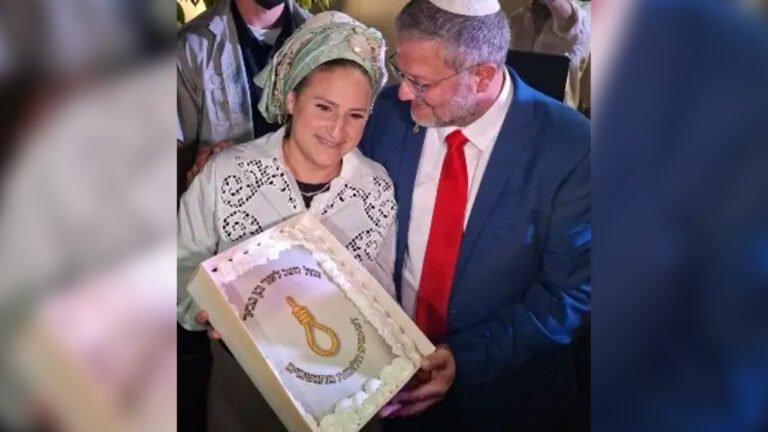 Ben-Gvir celebrates birthday with cake decorated with death penalty noose | Israel-Palestine conflict