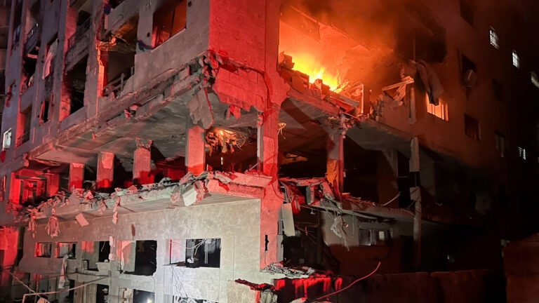 Israel launches deadly air strikes on Gaza City apartment building | Gaza