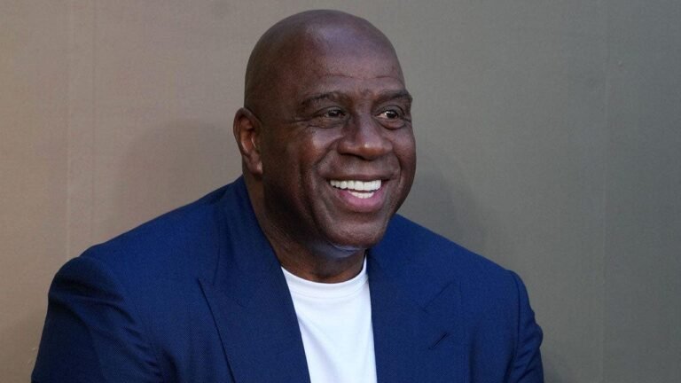 Magic Johnson endorses Karen Bass over Jeanie Buss’s pick for LA mayor