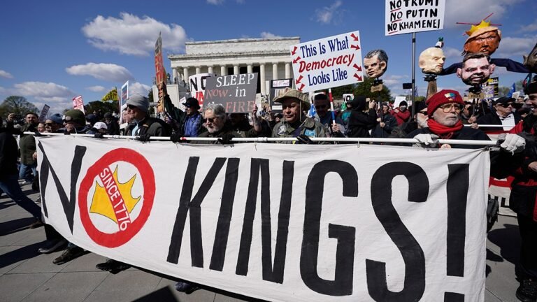 No Kings Democrats mocked for cheering King Charles at Congress address