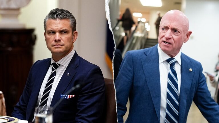 Hegseth accuses Sen Mark Kelly of leaking classified briefing details