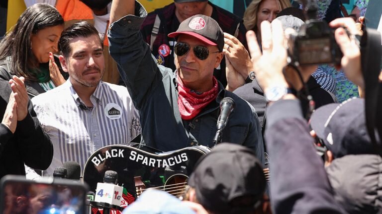 Tom Morello faces conservative backlash after NYC anti-ICE performance