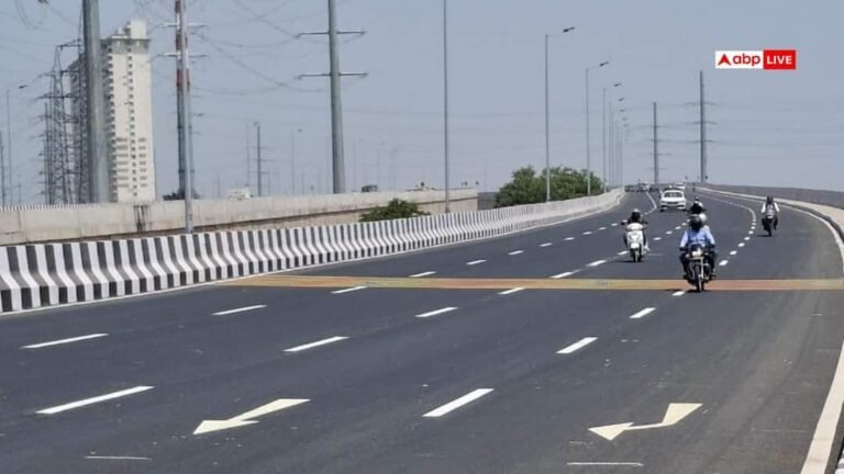 Flyover on the road connecting Greater Noida-Greno West opened, wait of 6 years is over