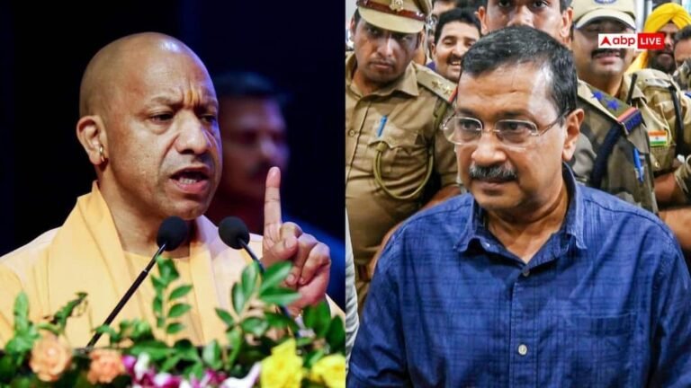 When CM Yogi surrounded Kejriwal on reaching Ayodhya, AAP convenor said – ‘Maharaj ji, your chair…’