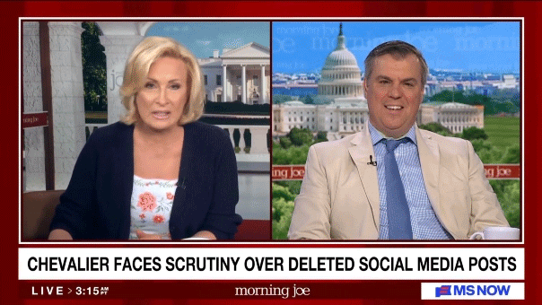 Mika Brzezinski accuses Chris Murphy of gaslighting over Chevalier