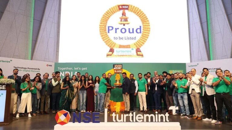 Turtlemint Fintech shares list at 10-11% discount on BSE, NSE