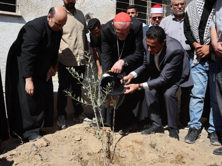 Latin Patriarch of Jerusalem Pizzaballa makes solidarity visit to Gaza | Jerusalem