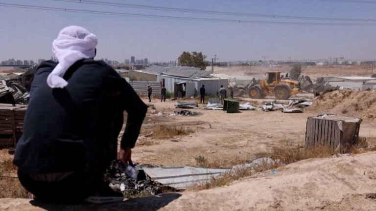 Palestinian Bedouin villagers demolish homes after Israeli orders | Israel-Palestine conflict