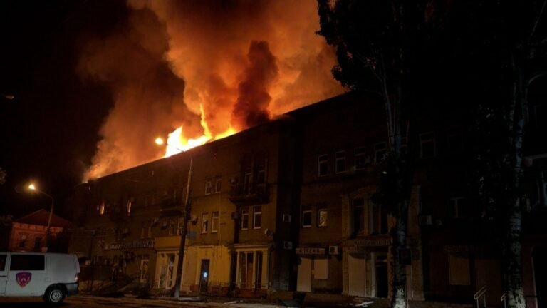 Russian drone strikes residential building in Ukraine | Politics