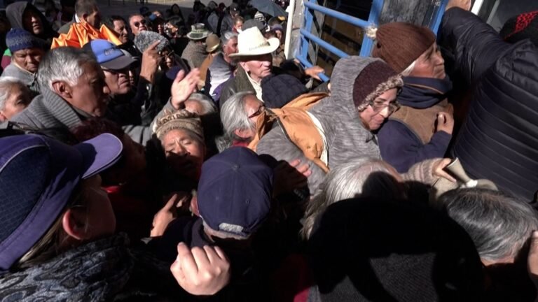 Food shortages spark scuffles outside supermarket in Bolivia | Newsfeed