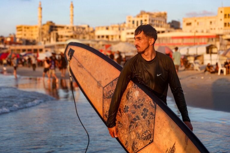 Gaza surfers seek solace from war in the sea | Gaza