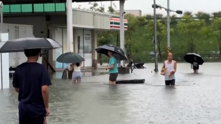 Tropical Storm Mekkhala leaves Taiwan underwater | Climate Crisis News